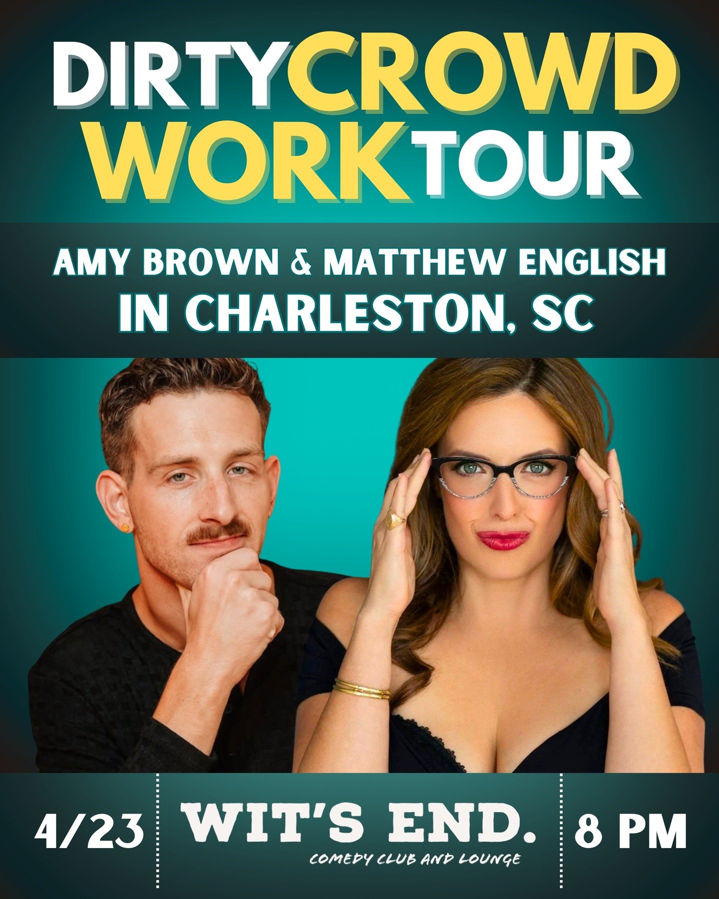 Charleston, I hope you&rsquo;re emotionally stable&hellip; because we are not.

No scripts. No filter. Just a flame and his dame. 

Tickets at link in bio!!!

#comedy #standupcomedy #comedian #charleston