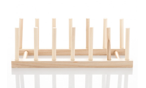 Wooden Dish &amp; Plate Rack