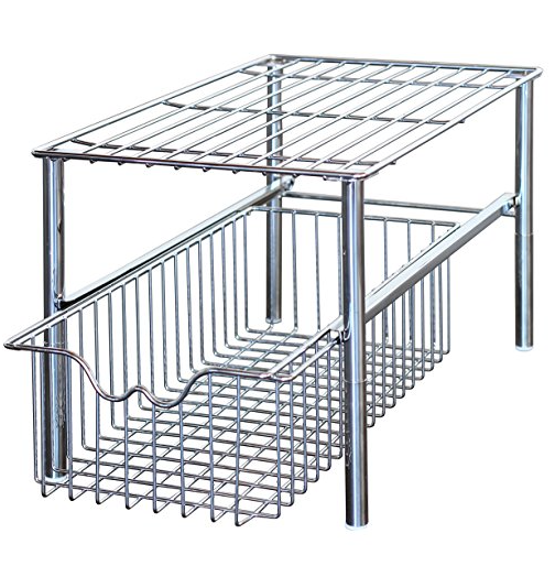DecoBros: Stackable Under Sink Sliding Basket