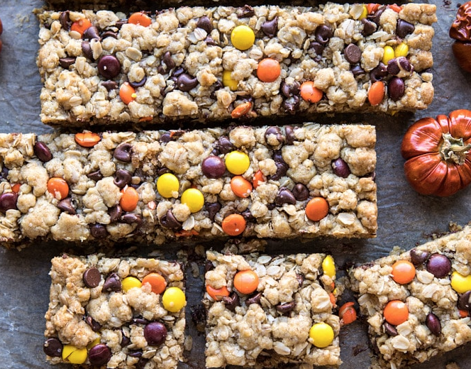 Half Baked Harvest, Monster Oatmeal Chocolate Chip Cookie Bars