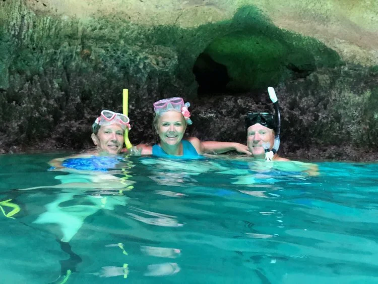We snorkeled in the thunderball grotto from the James Bond movie. So Cool!