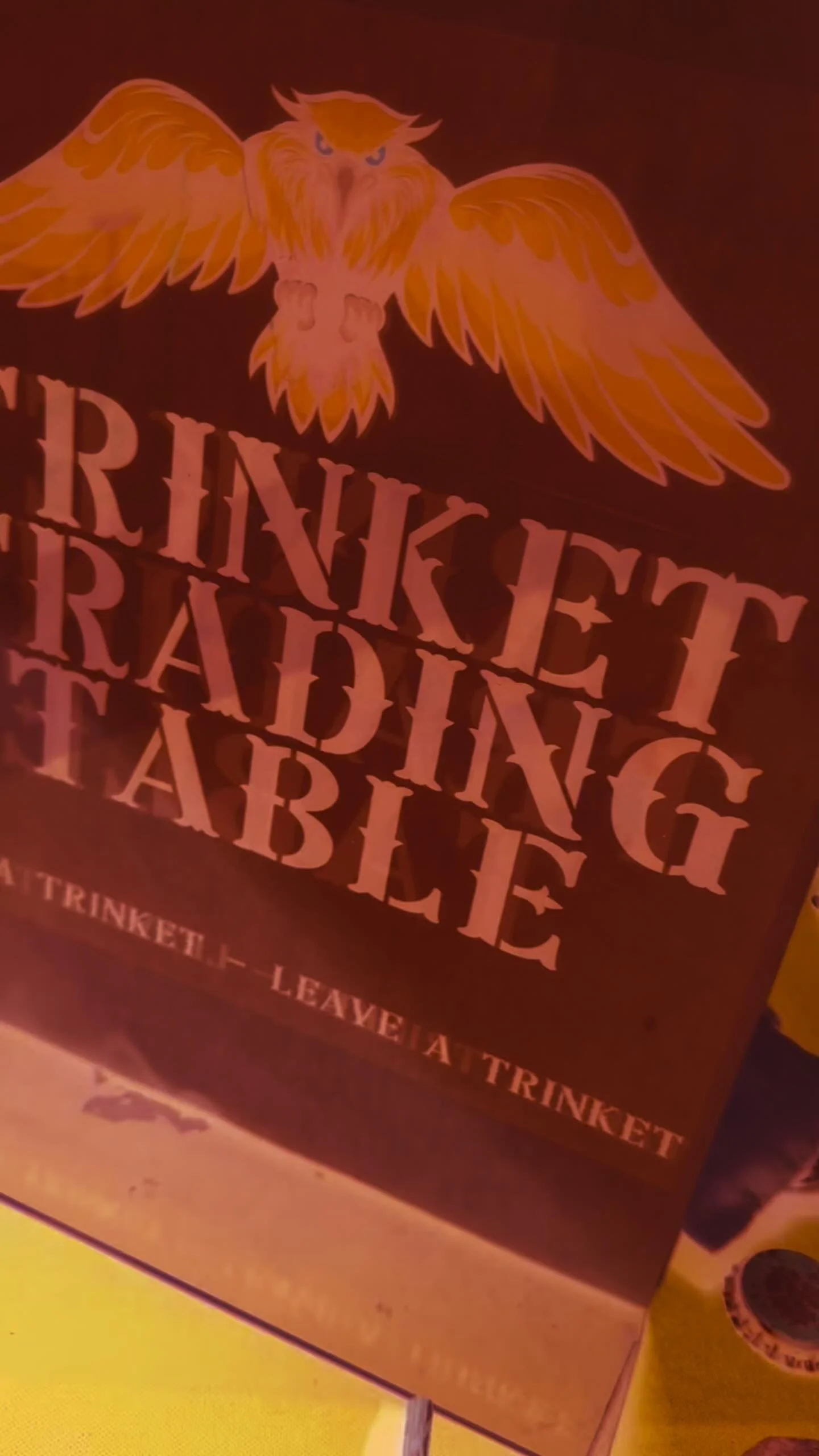 We had such an amazing time at the Crow Party on Saturday, that we’ve decided to keep the trinket trading table open! Visit it in the basement below… #rustycrownpgh #crowparty #trinkettable #trinketswap