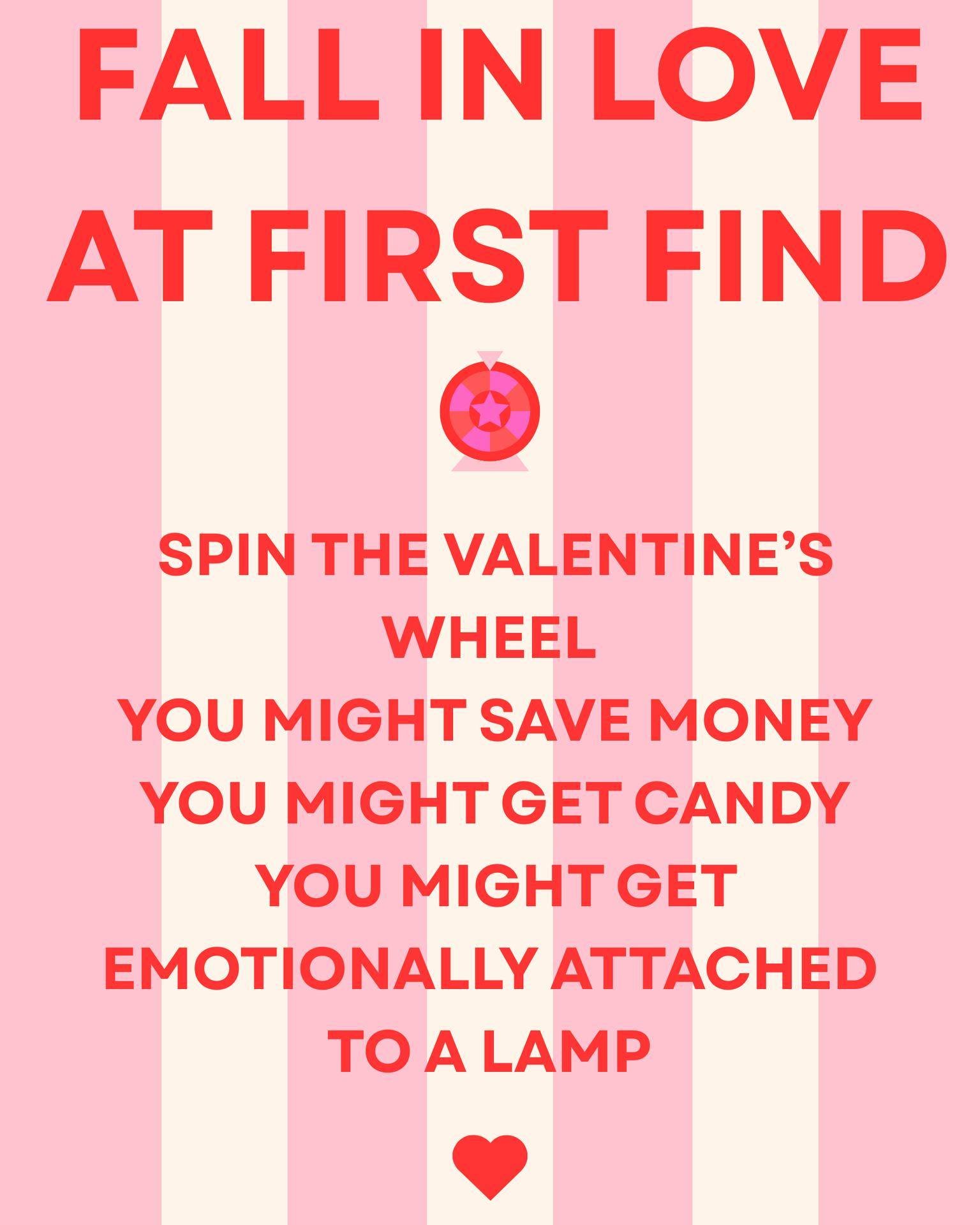 I'm already emotionally attached to a table... 
Swing by to Spin to Win at Rusty Crown today and tomorrow!