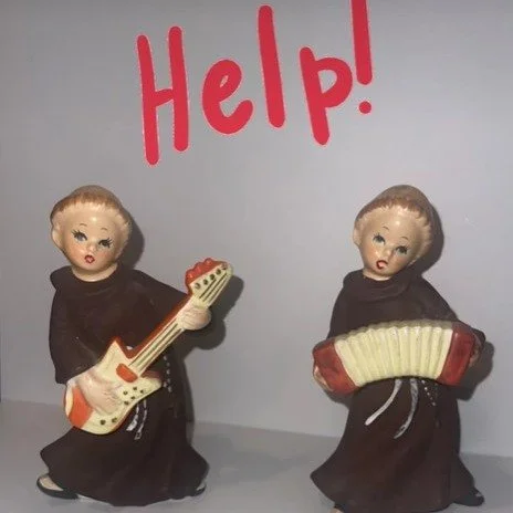 We're looking for the Dormont Mom who recieved the athletic nuns for Mother's Day last year.  These funky Monks are looking for a new home and these might just make the perfect present for this year! #VintageFinds #VintageTreasure #digforgold #funkym
