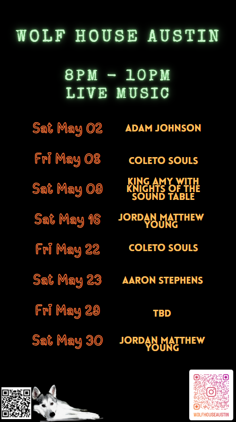 May Live Music Schedule