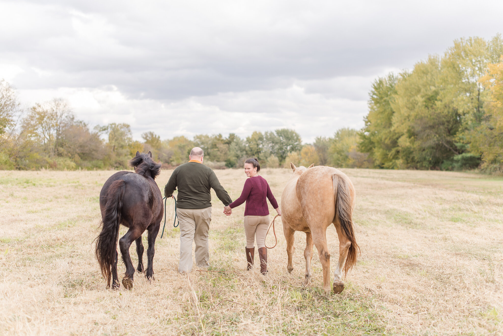 Muncie Indiana Engagement Photos with Horses 3175.jpg