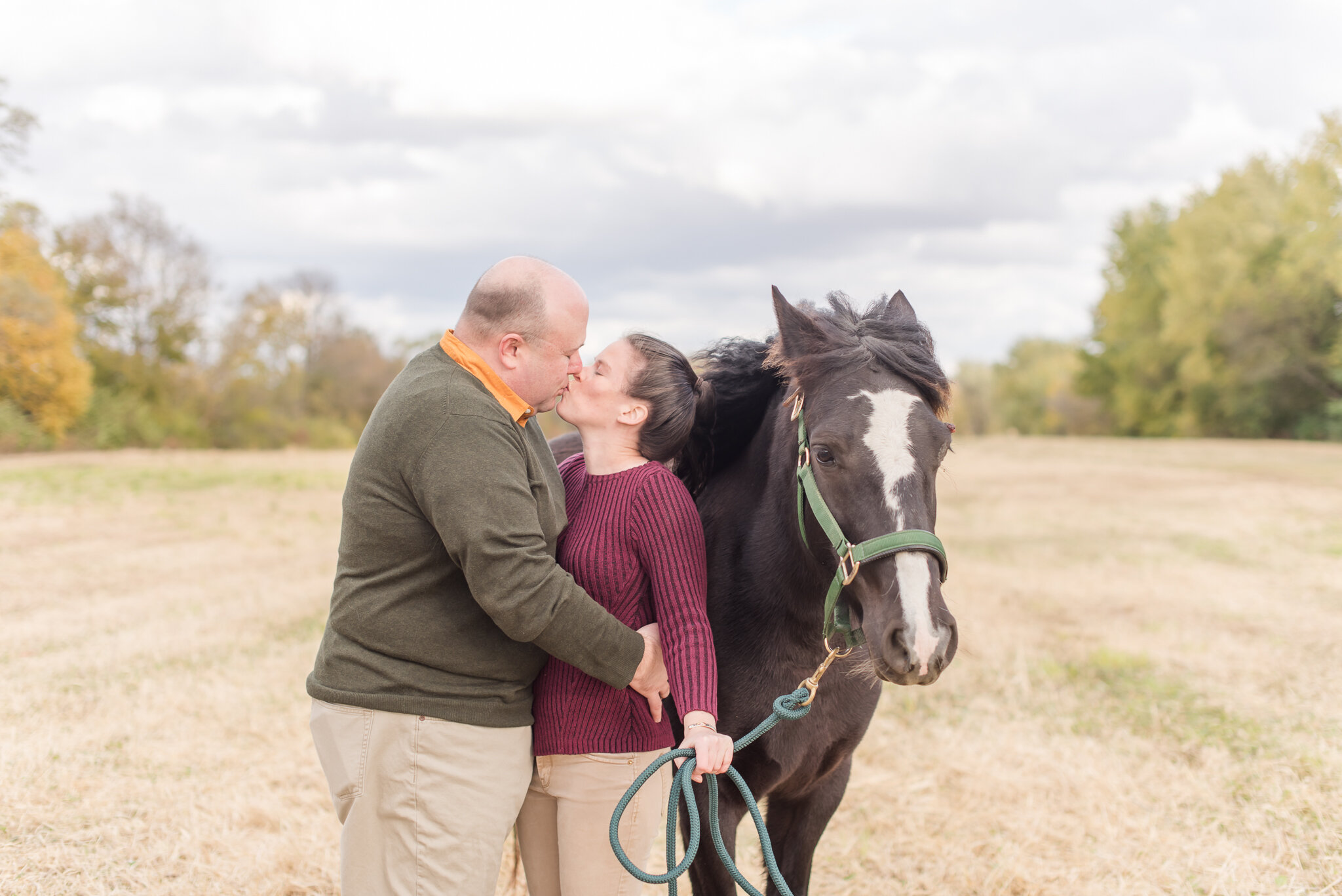 Muncie Indiana Engagement Photos with Horses 3280.jpg