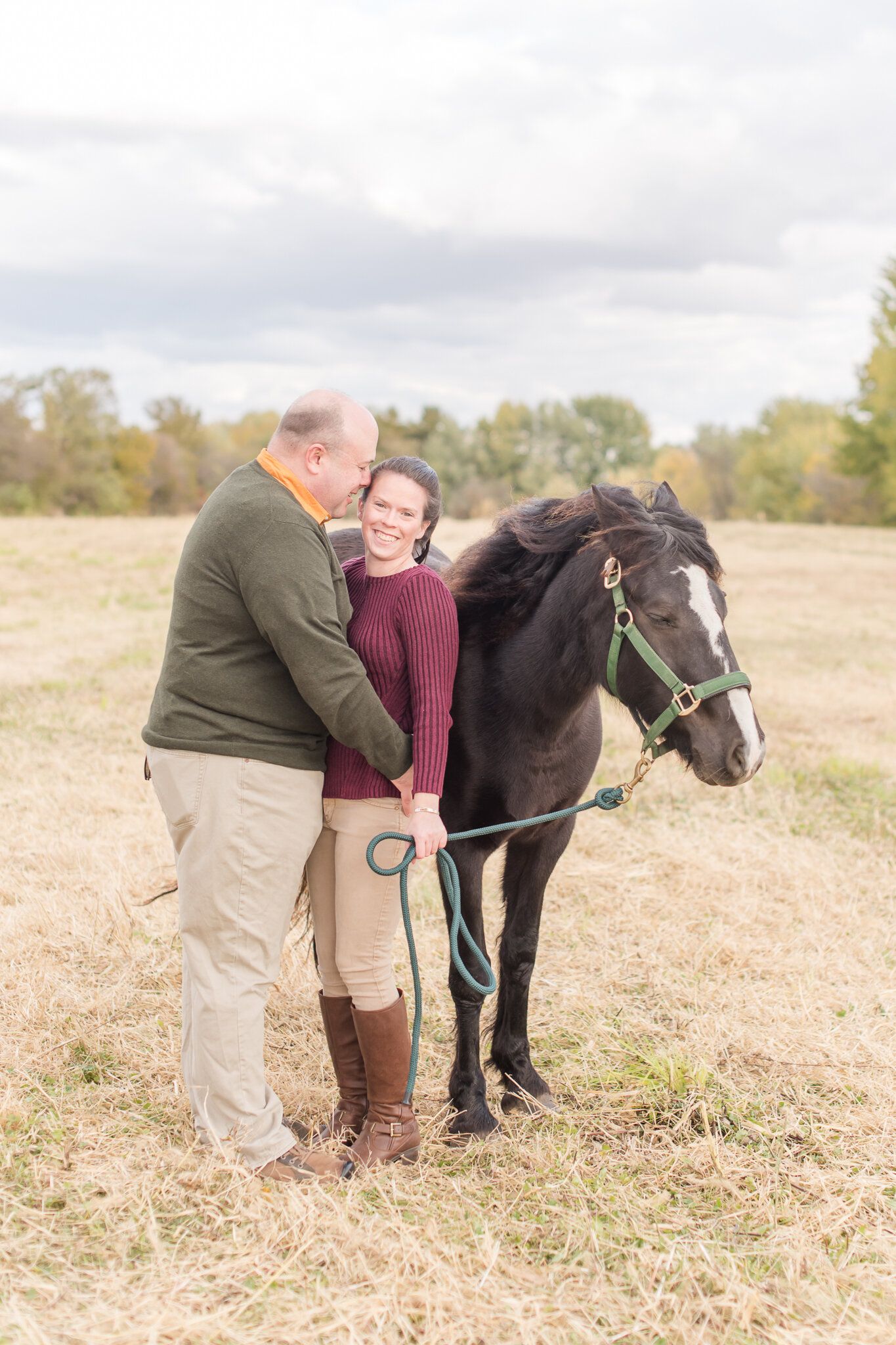 Muncie Indiana Engagement Photos with Horses 3315.jpg