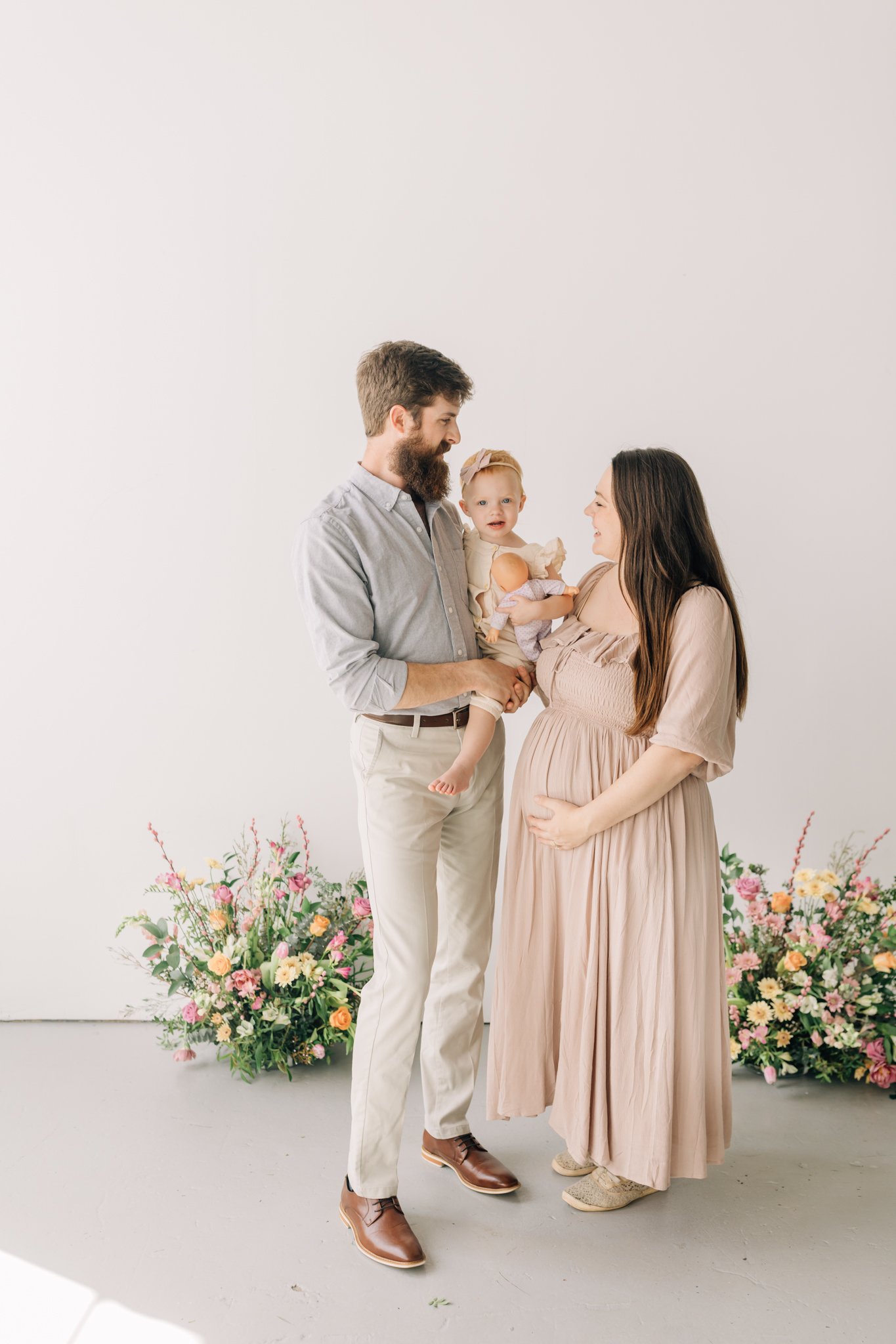 studio family maternity photos with flowers in Greenville, South Carolina-0654.jpg