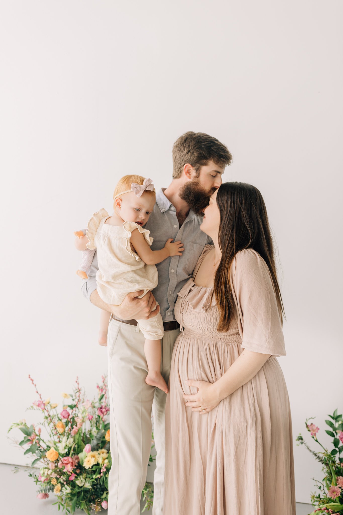 studio family maternity photos with flowers in Greenville, South Carolina-0678.jpg