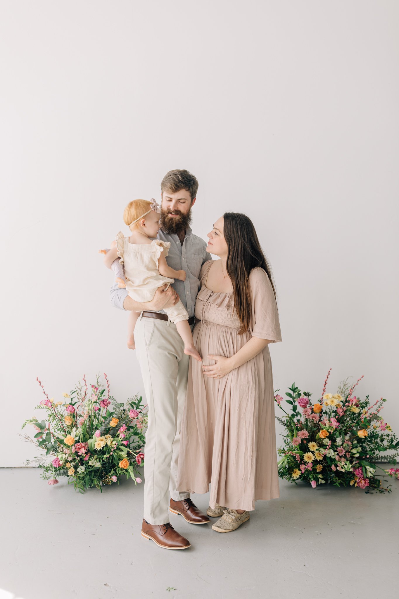 studio family maternity photos with flowers in Greenville, South Carolina-0695.jpg