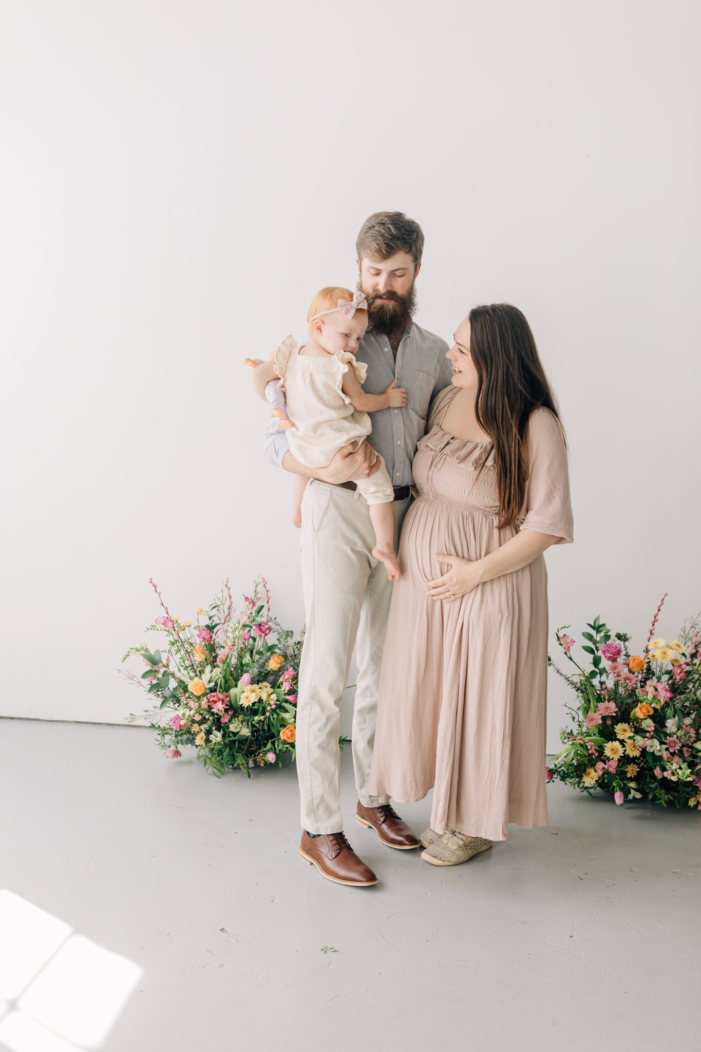 studio family maternity photos with flowers in Greenville, South Carolina-0703.jpg