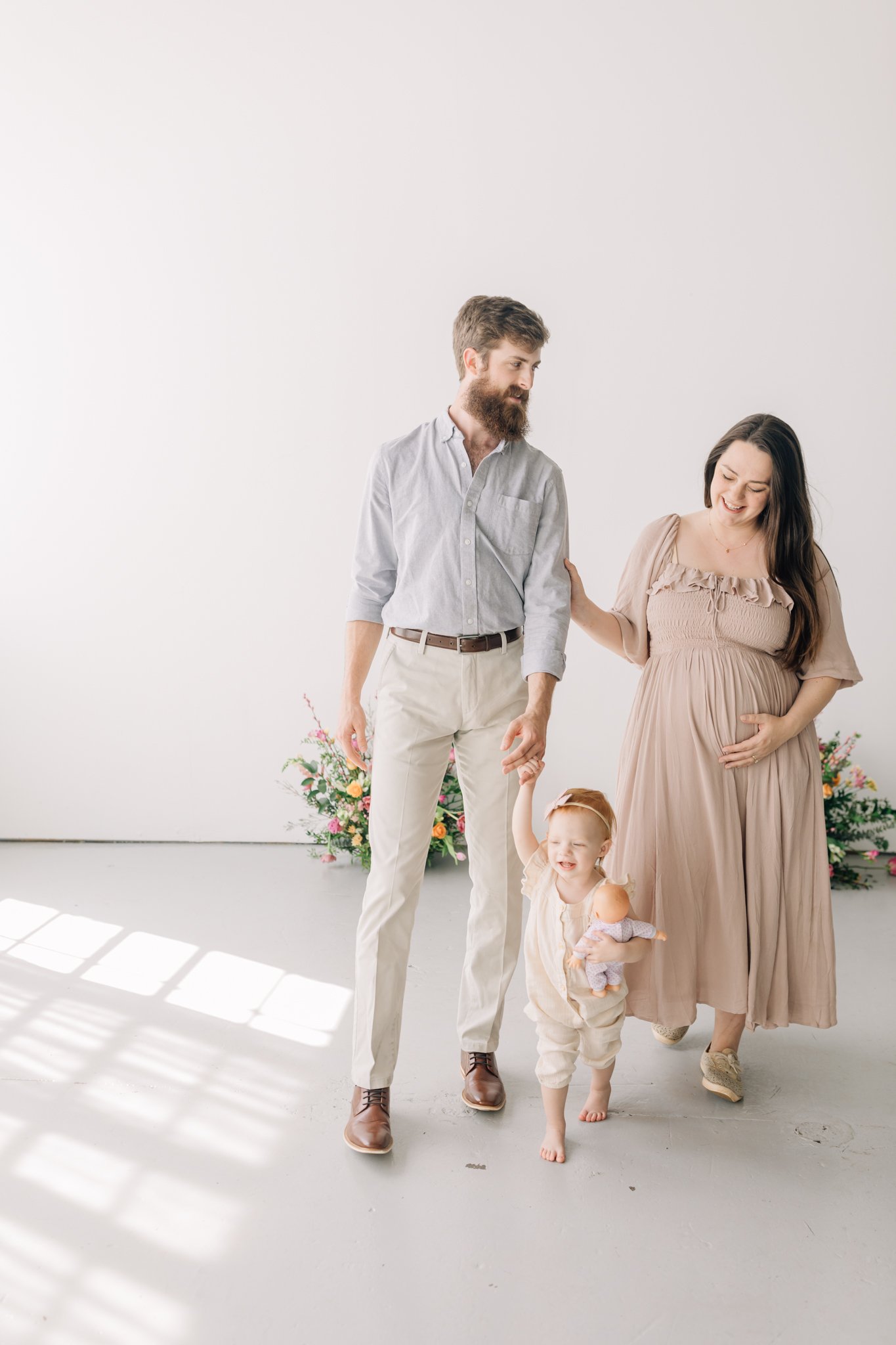 studio family maternity photos with flowers in Greenville, South Carolina-0716.jpg