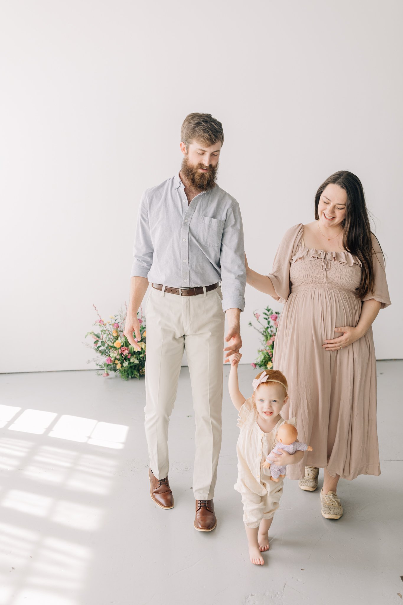 studio family maternity photos with flowers in Greenville, South Carolina-0721.jpg