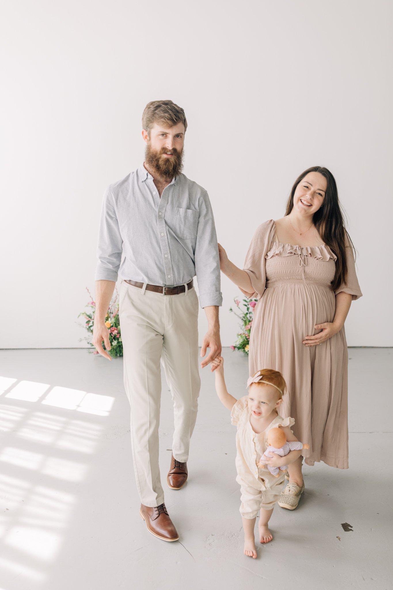 studio family maternity photos with flowers in Greenville, South Carolina-0725.jpg