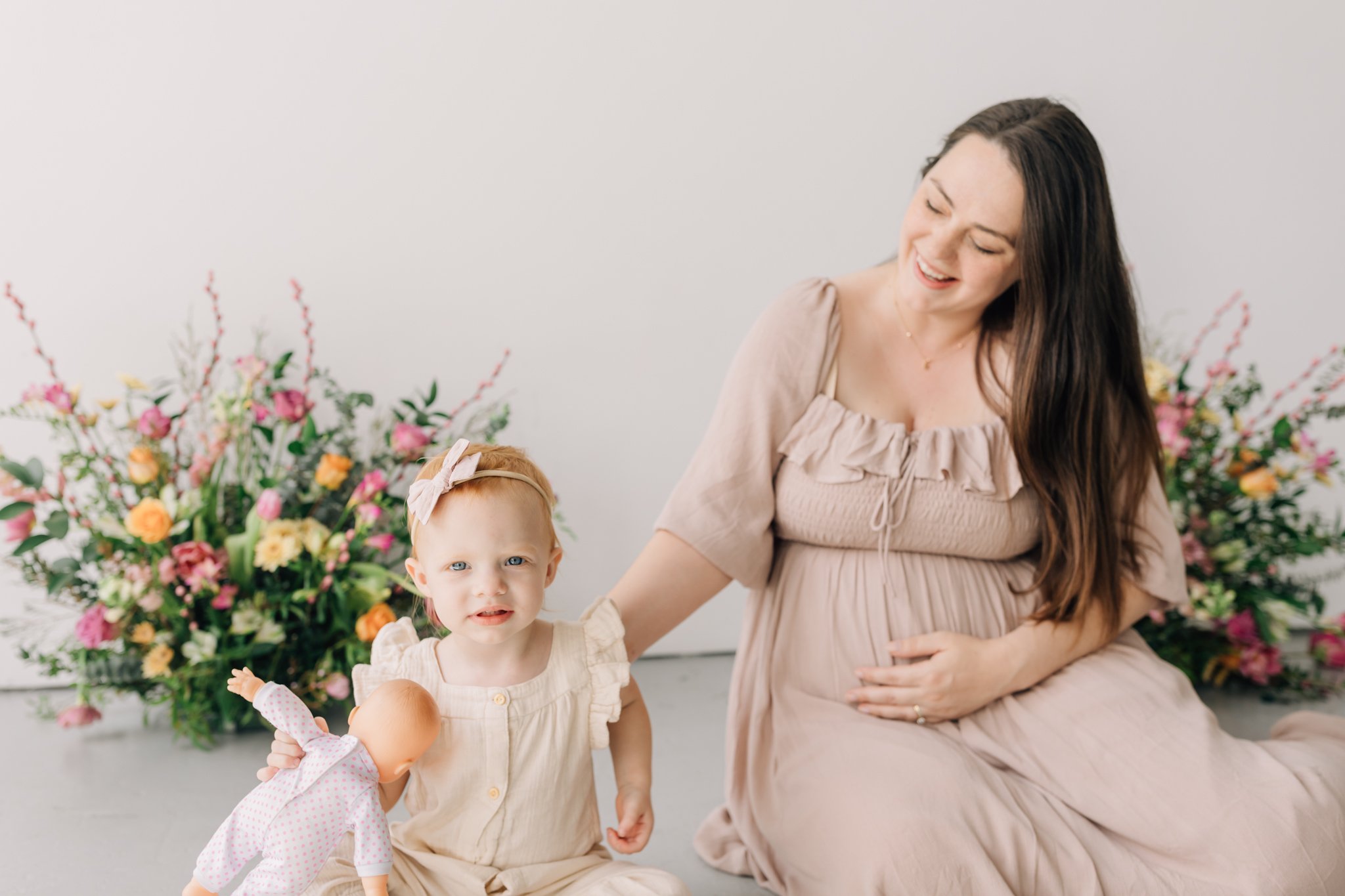 studio family maternity photos with flowers in Greenville, South Carolina-0755.jpg