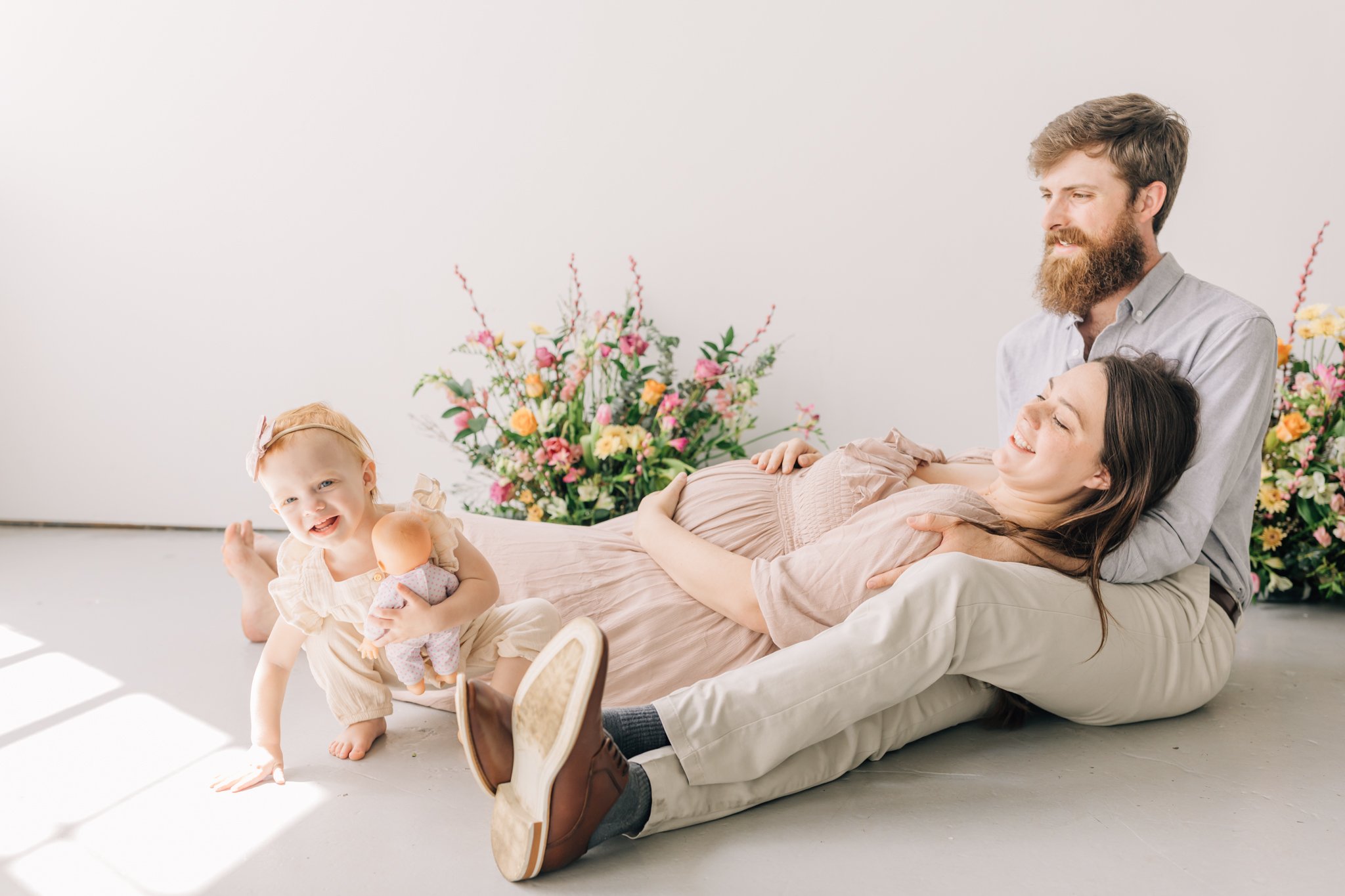 studio family maternity photos with flowers in Greenville, South Carolina-0793.jpg