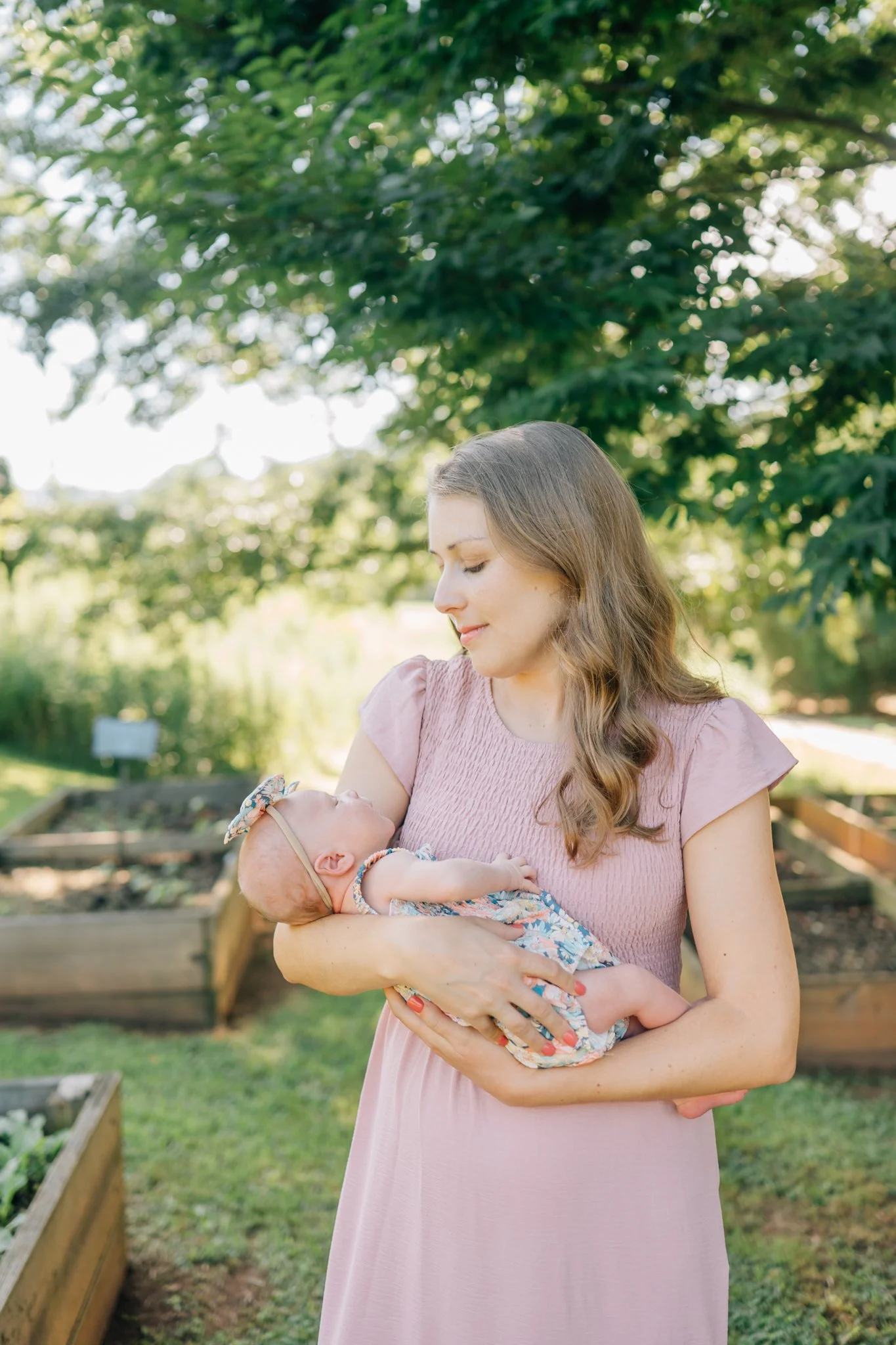 Outdoor Newborn Photos in Travelers Rest, SC