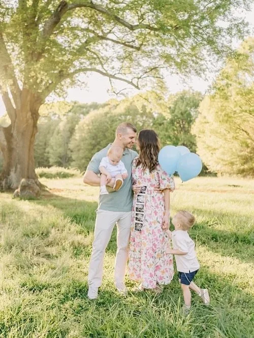 I&rsquo;ve been photographing so many pregnancy announcements and gender reveals lately! This sweet baby boy gender reveal was so fun. If you&rsquo;re a Greenville mom who is expecting a newborn baby, let&rsquo;s schedule your photos next!