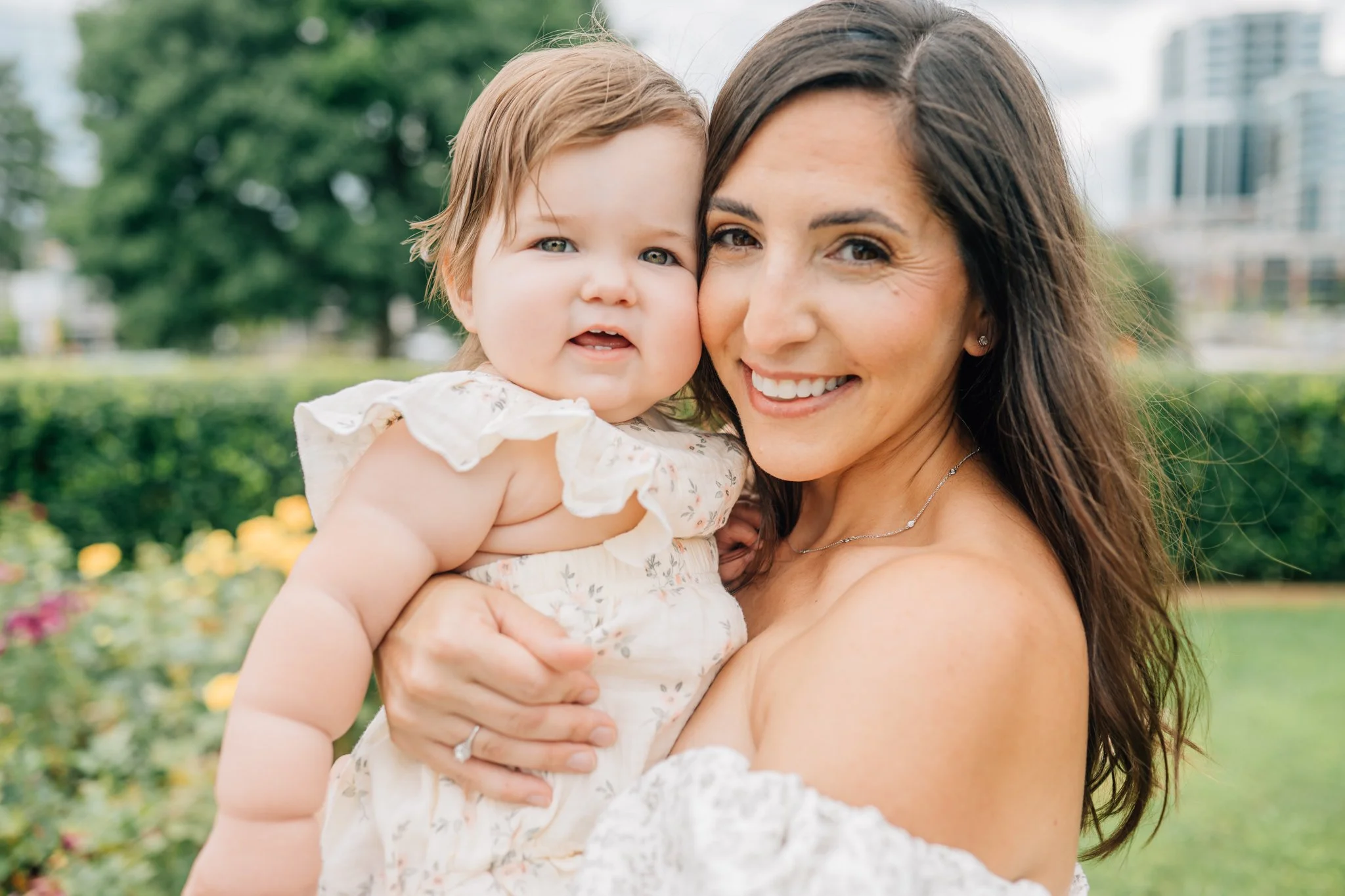 Shaw Rose Garden Family Photos in Downtown Greenville