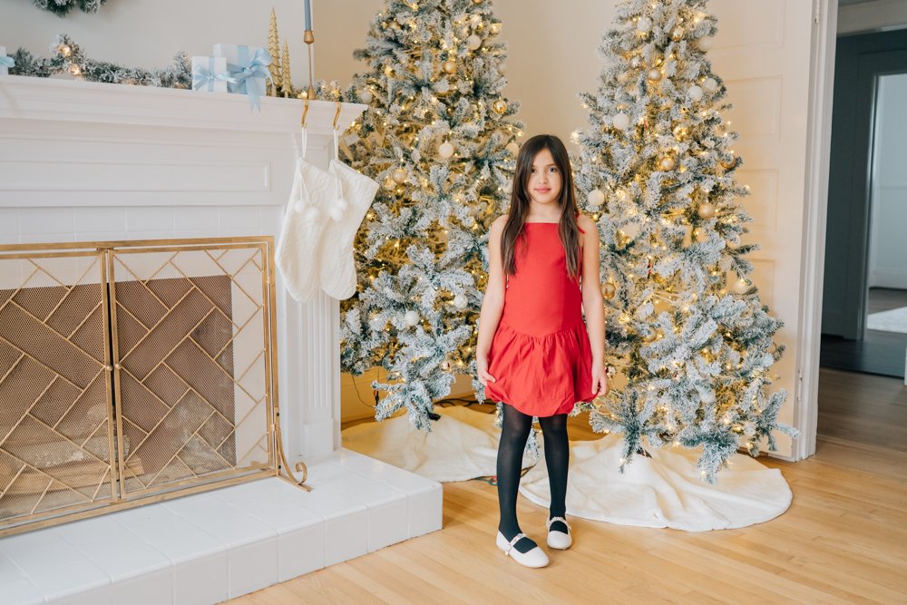 Full Studio Christmas Family Photos with the best Family Photographer in Greenville, SC in a studio