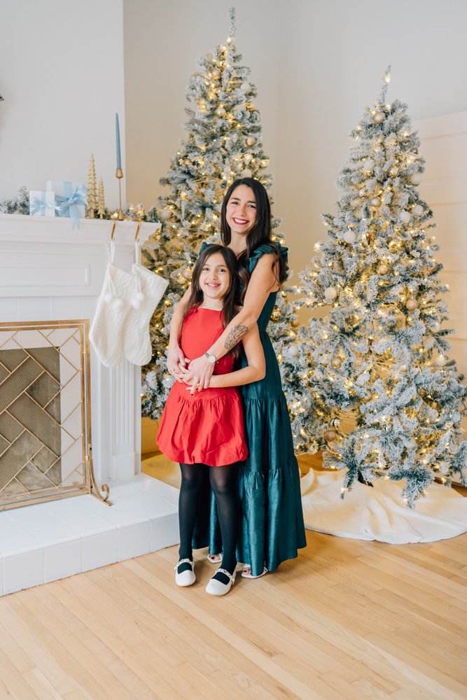 Full Studio Christmas Family Photos with the best Family Photographer in Greenville, SC in a studio