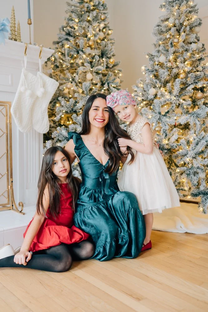 Full Studio Christmas Family Photos with the best Family Photographer in Greenville, SC in a studio