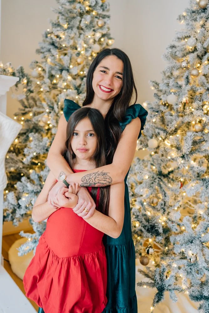 Full Studio Christmas Family Photos with the best Family Photographer in Greenville, SC in a studio