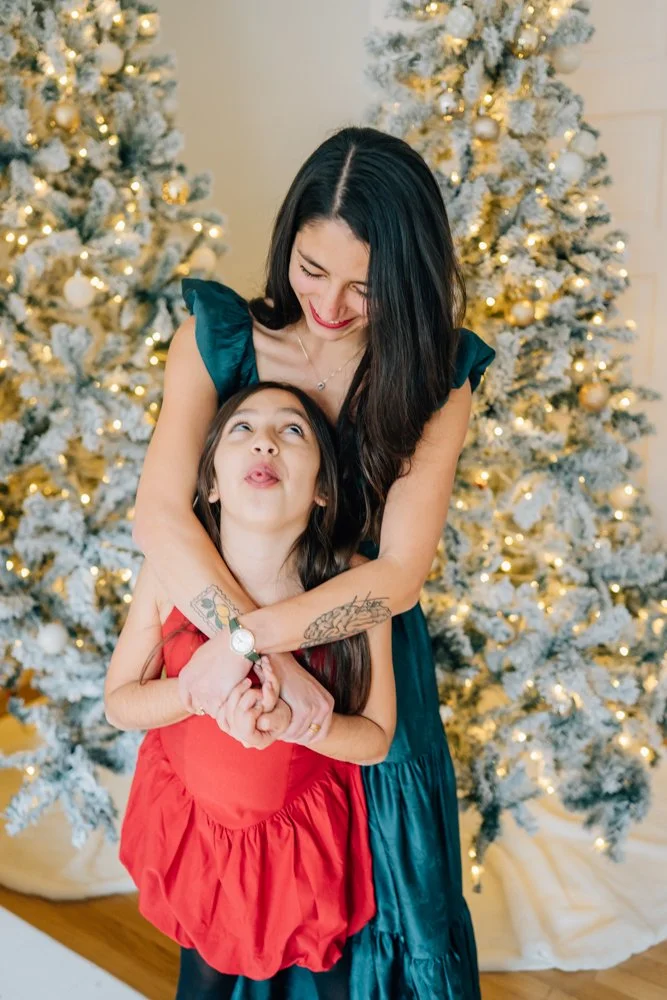 Full Studio Christmas Family Photos with the best Family Photographer in Greenville, SC in a studio
