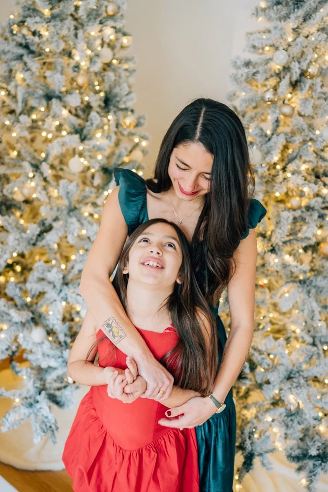 Full Studio Christmas Family Photos with the best Family Photographer in Greenville, SC in a studio