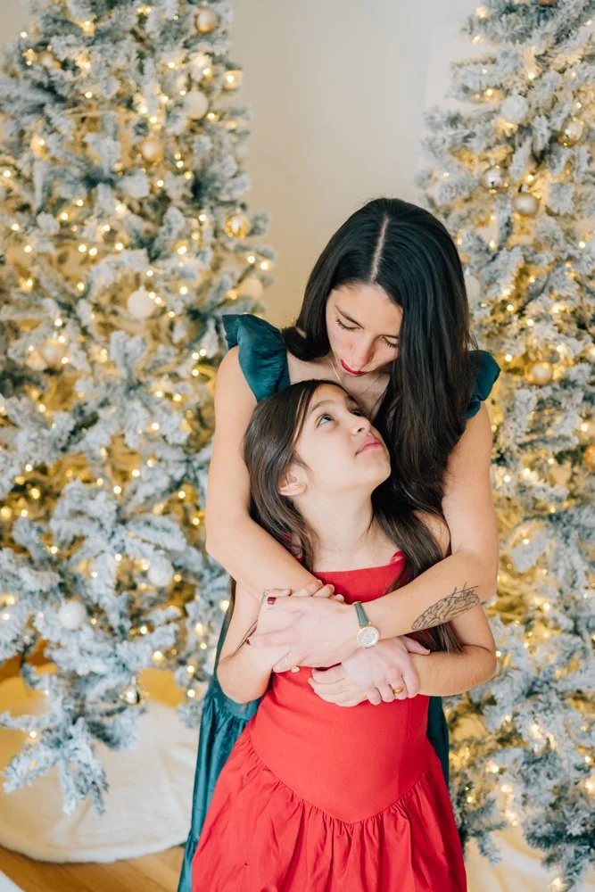 Full Studio Christmas Family Photos with the best Family Photographer in Greenville, SC in a studio