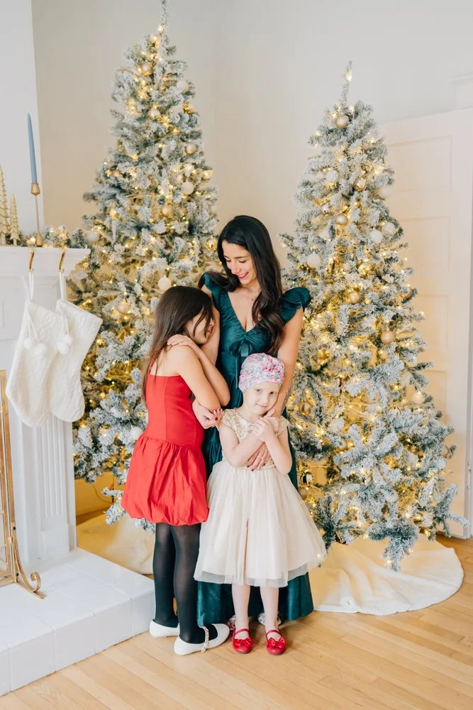Full Studio Christmas Family Photos with the best Family Photographer in Greenville, SC in a studio