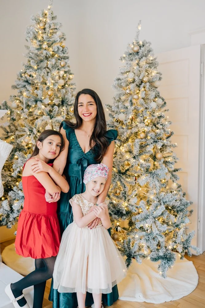Full Studio Christmas Family Photos with the best Family Photographer in Greenville, SC in a studio