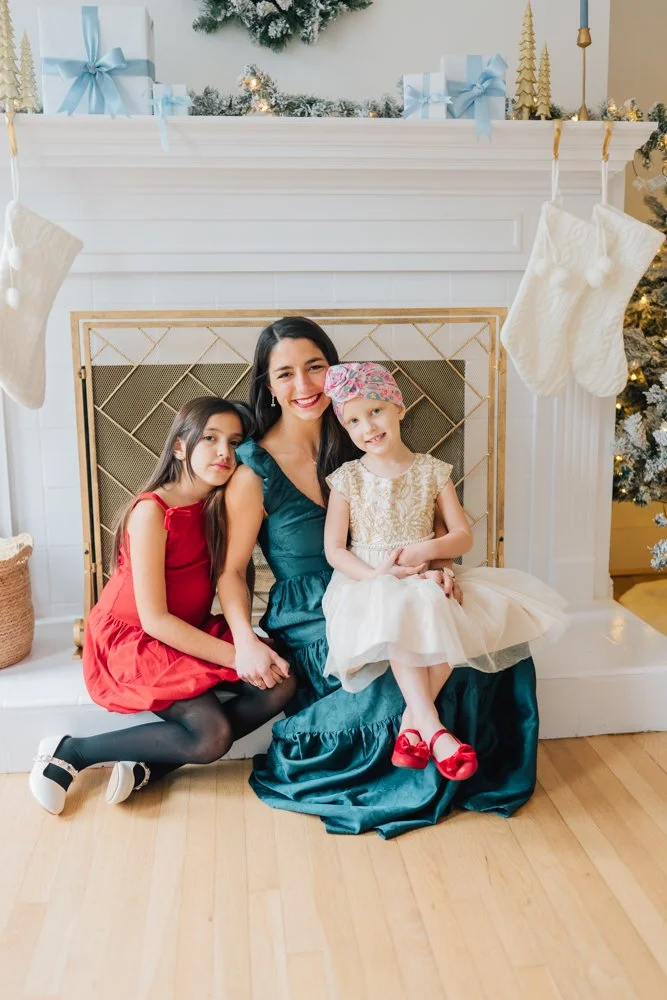 Full Studio Christmas Family Photos with the best Family Photographer in Greenville, SC in a studio