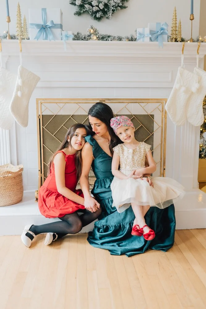Full Studio Christmas Family Photos with the best Family Photographer in Greenville, SC in a studio