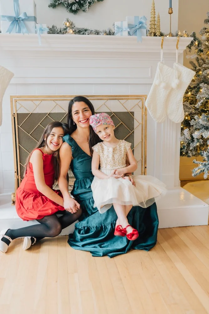 Full Studio Christmas Family Photos with the best Family Photographer in Greenville, SC in a studio