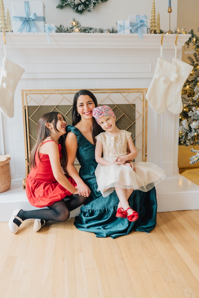 Full Studio Christmas Family Photos with the best Family Photographer in Greenville, SC in a studio