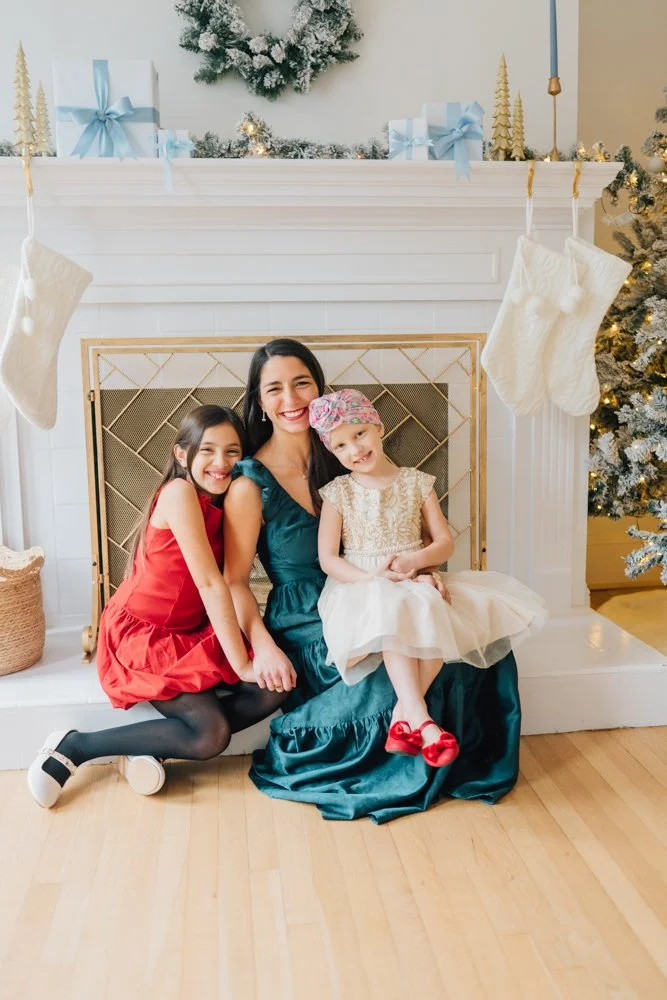 Full Studio Christmas Family Photos with the best Family Photographer in Greenville, SC in a studio