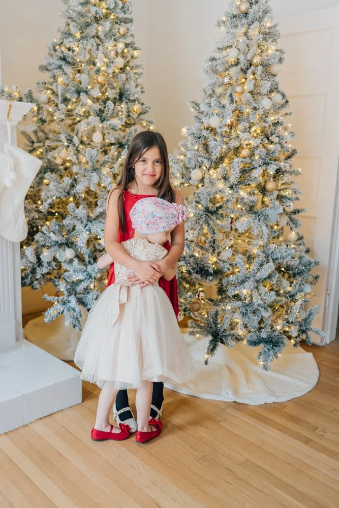 Full Studio Christmas Family Photos with the best Family Photographer in Greenville, SC in a studio