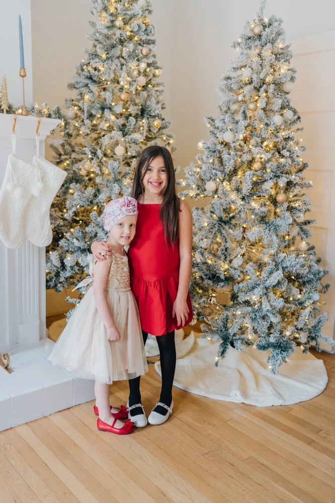 Full Studio Christmas Family Photos with the best Family Photographer in Greenville, SC in a studio