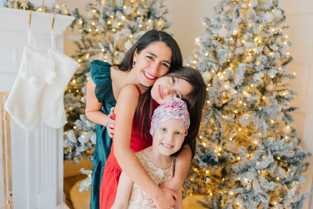 Full Studio Christmas Family Photos with the best Family Photographer in Greenville, SC in a studio