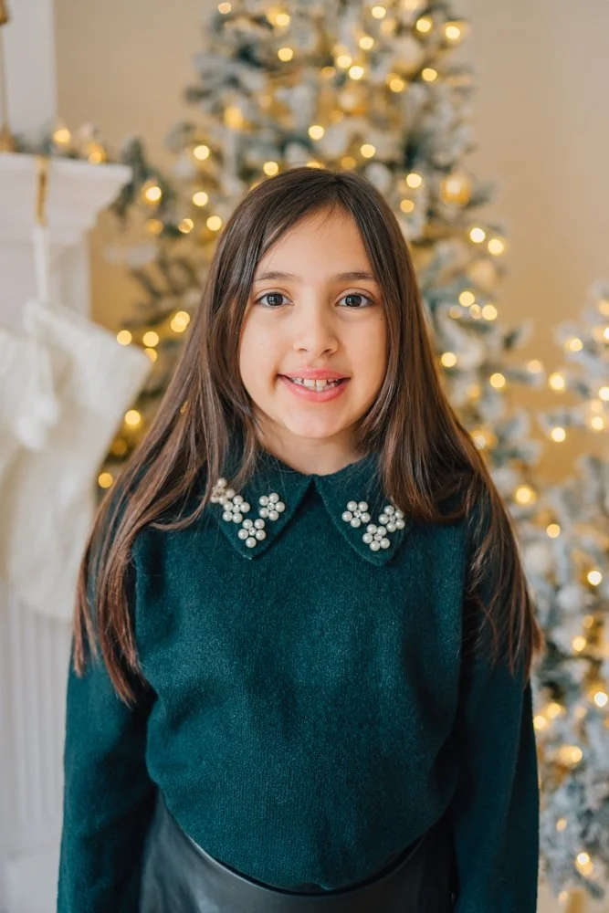 Full Studio Christmas Family Photos with the best Family Photographer in Greenville, SC in a studio