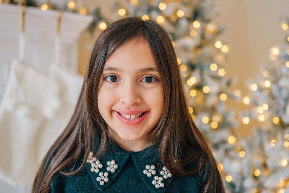Full Studio Christmas Family Photos with the best Family Photographer in Greenville, SC in a studio