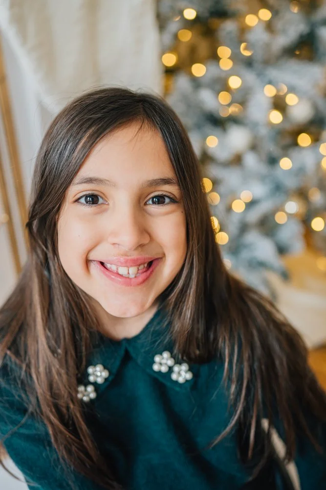 Full Studio Christmas Family Photos with the best Family Photographer in Greenville, SC in a studio
