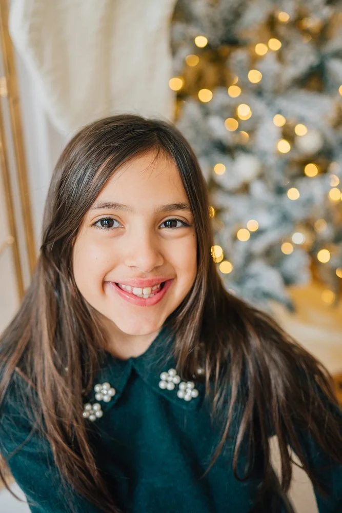 Full Studio Christmas Family Photos with the best Family Photographer in Greenville, SC in a studio