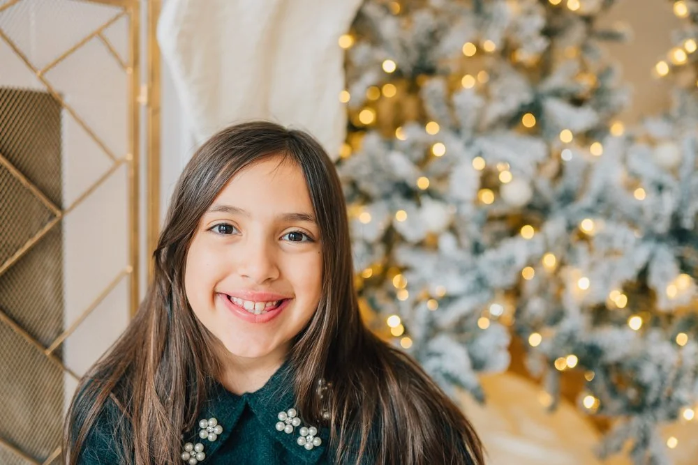 Full Studio Christmas Family Photos with the best Family Photographer in Greenville, SC in a studio