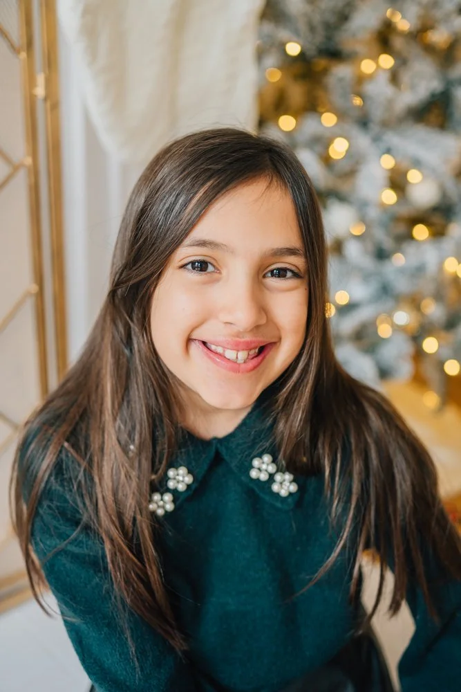 Full Studio Christmas Family Photos with the best Family Photographer in Greenville, SC in a studio