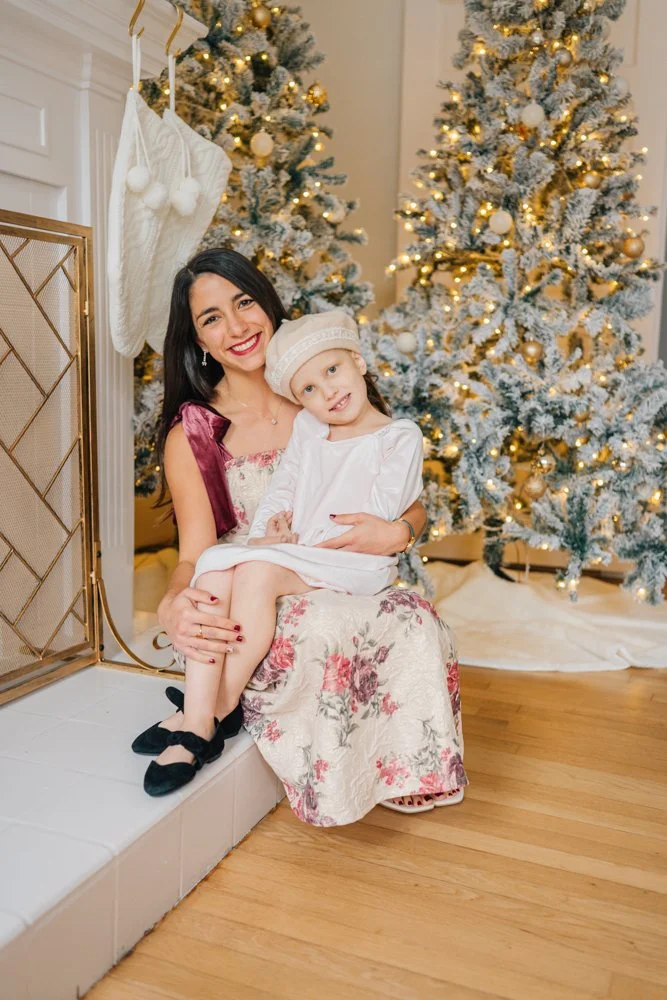Full Studio Christmas Family Photos with the best Family Photographer in Greenville, SC in a studio