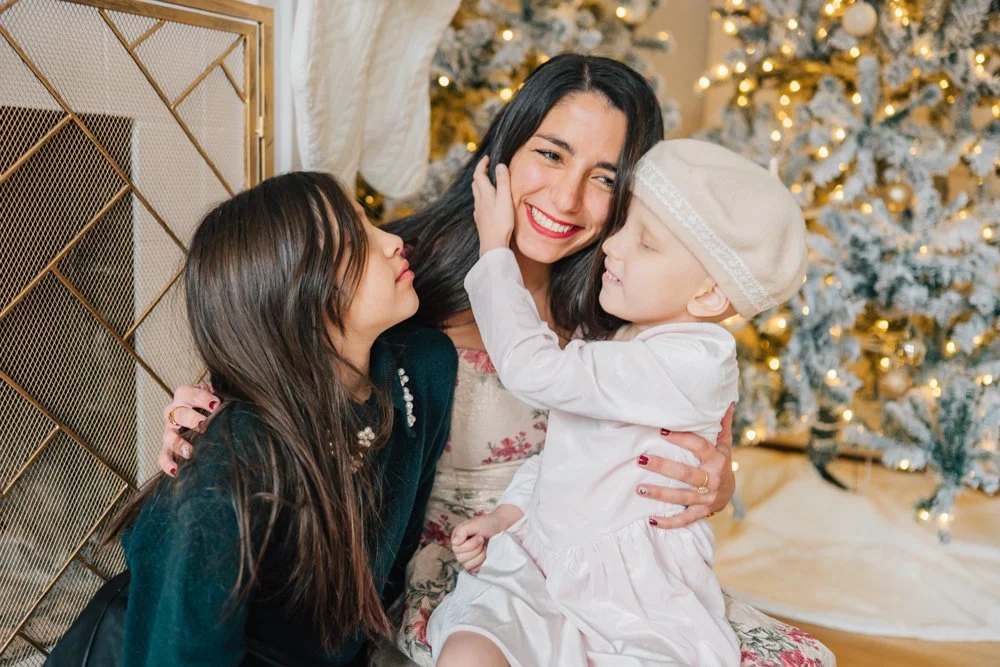 Full Studio Christmas Family Photos with the best Family Photographer in Greenville, SC in a studio