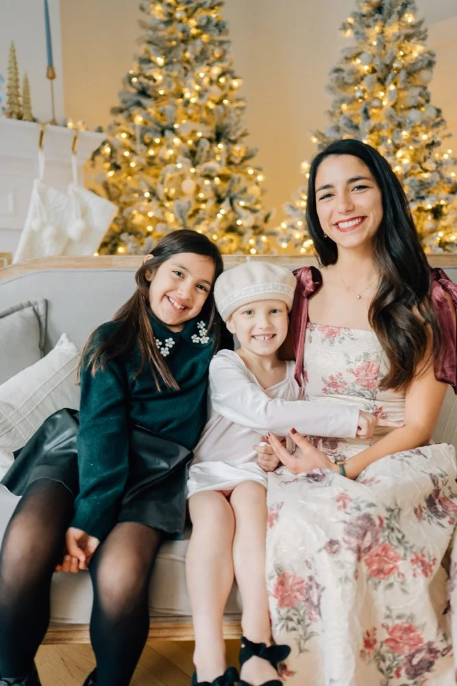 Full Studio Christmas Family Photos with the best Family Photographer in Greenville, SC in a studio
